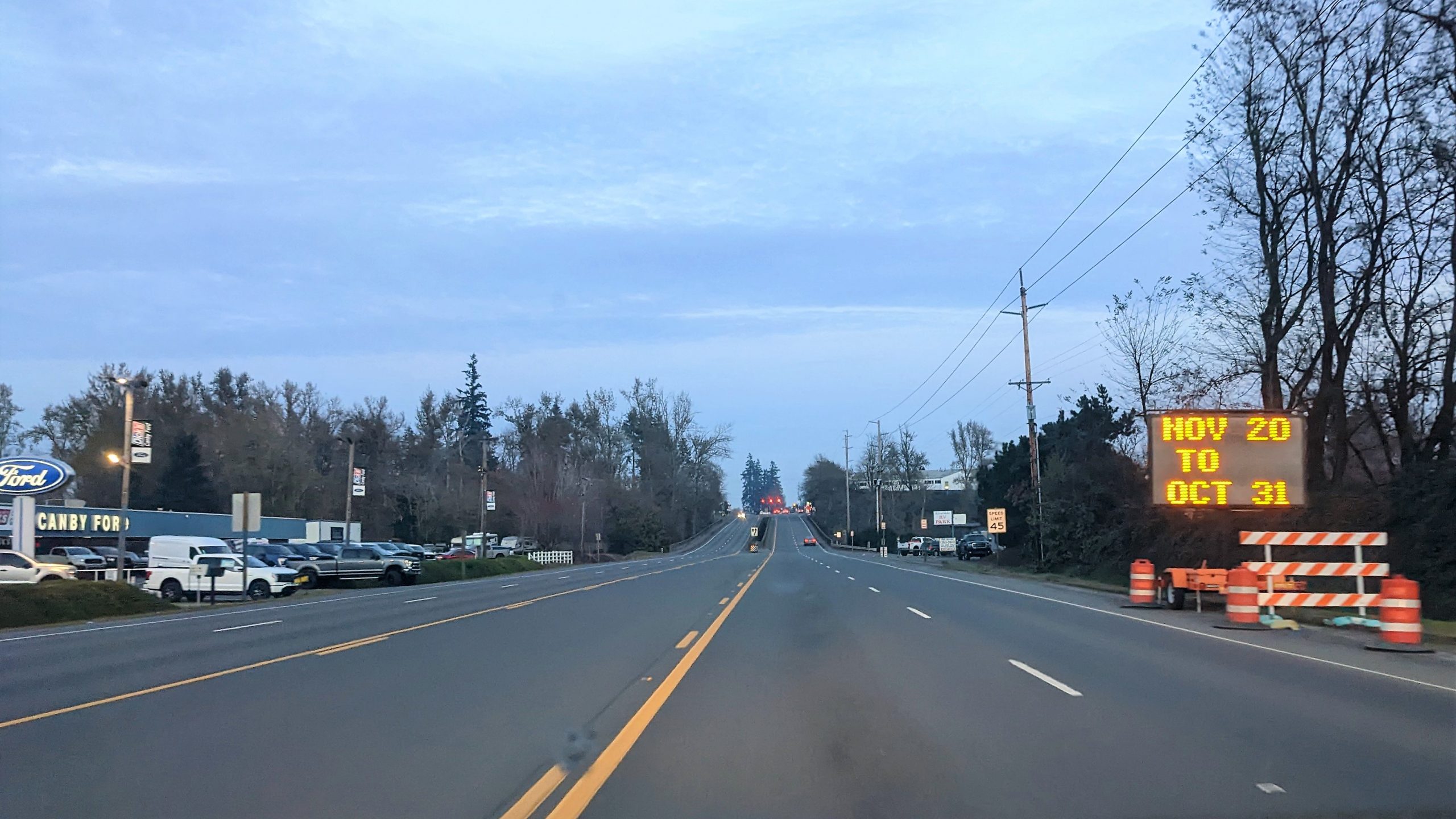 Long-Awaited Highway 99E Repaving Project Gets Underway in Canby