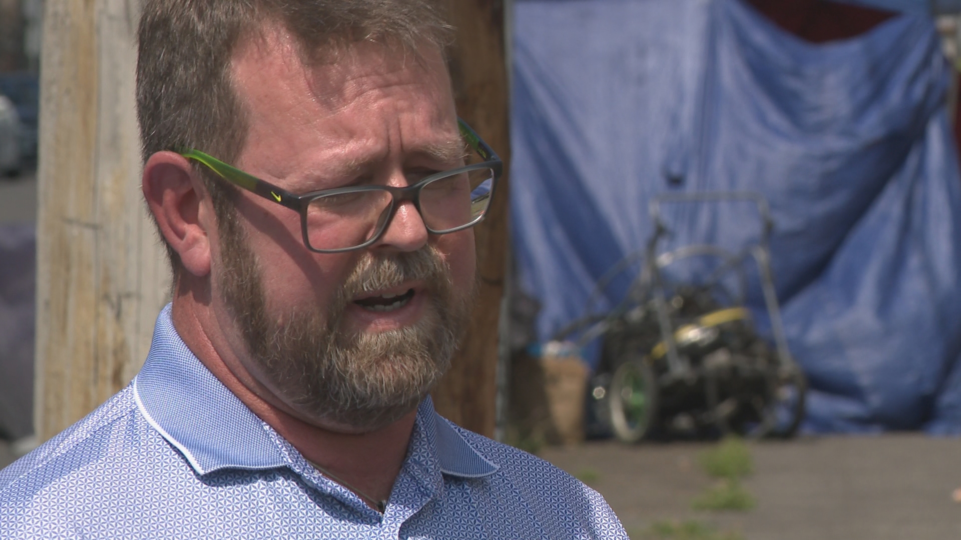Central Eastside Business Struggles with Sudden Homeless Camp Blocking Sidewalk and Parking