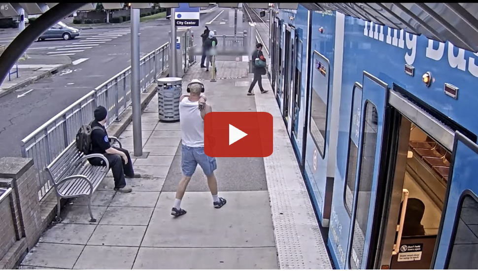 TriMet Surveillance Shows Gresham Man Launch Dart Into Rider’s Lung