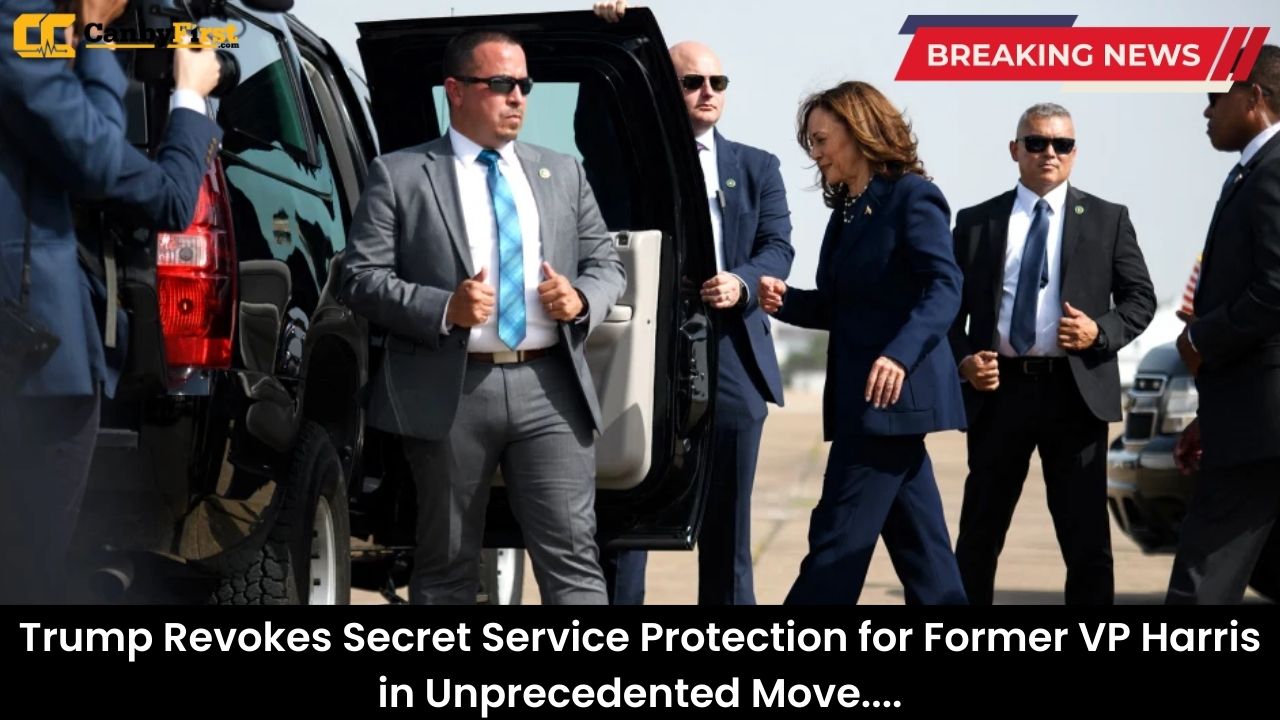 Trump Revokes Secret Service Protection for Former VP Harris in Unprecedented Move