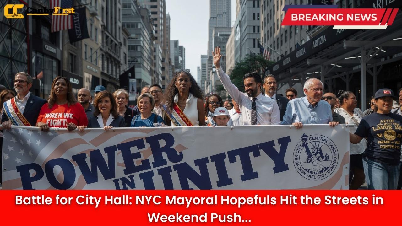 Battle for City Hall: NYC Mayoral Hopefuls Hit the Streets in Weekend Push