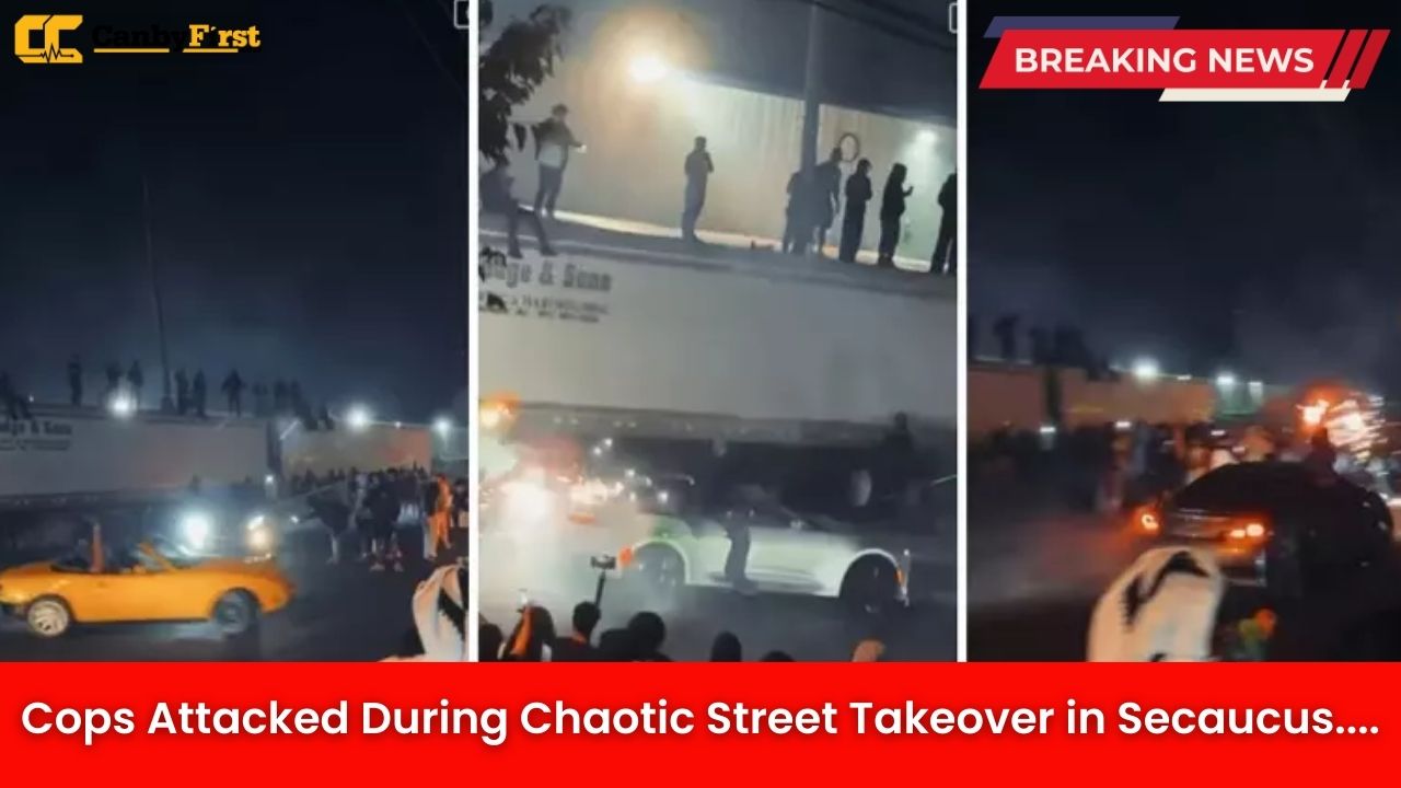 Cops Attacked During Chaotic Street Takeover in Secaucus