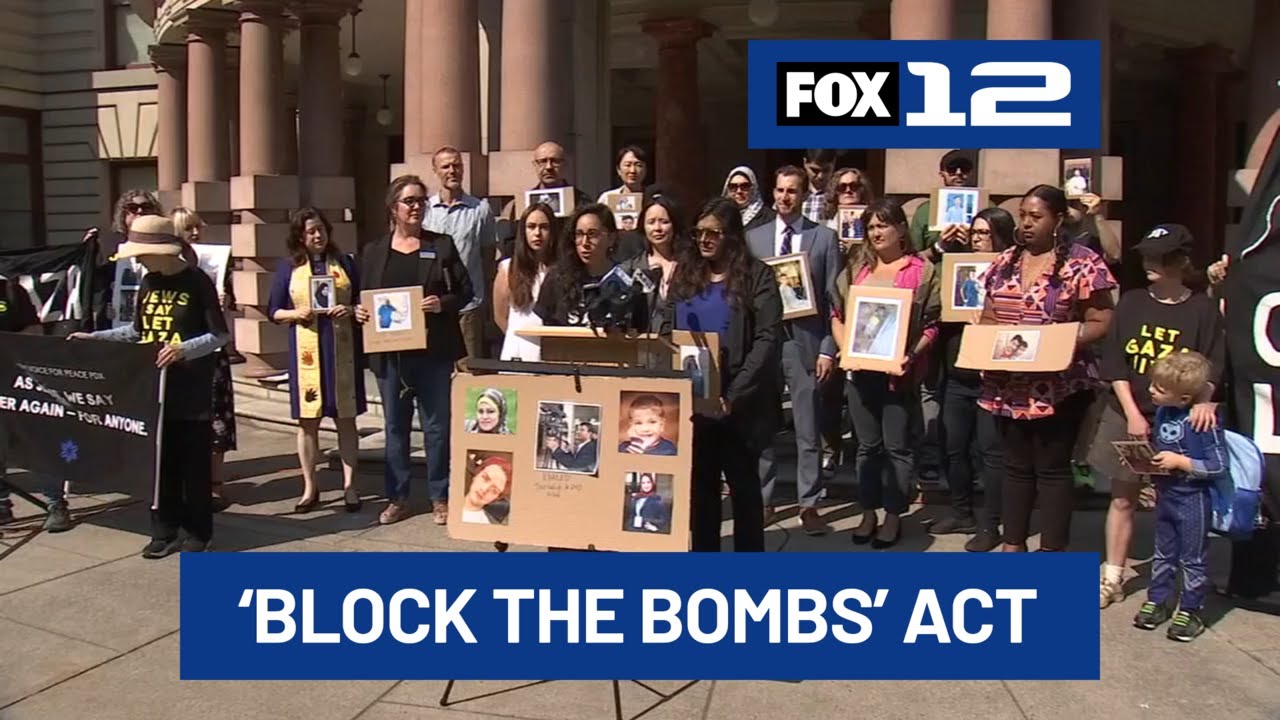 Group of Oregonians Pushes for Bill to Stop Sending Weapons to Israel