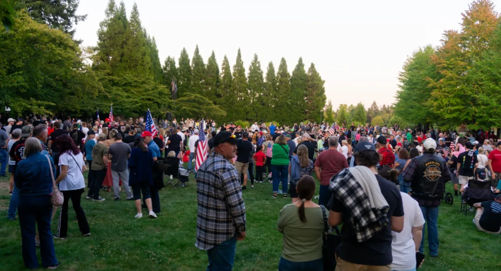 Hundreds Gather in Wilsonville to Honor Charlie Kirk