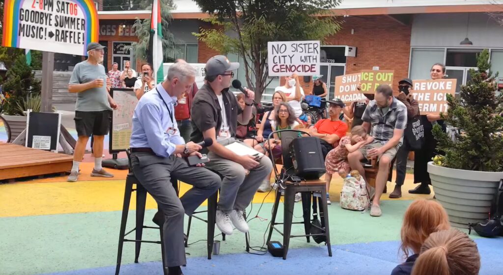 Portland Mayor Abandons Bike Event as Pro-Palestinian and Anti-ICE Protesters Interrupt