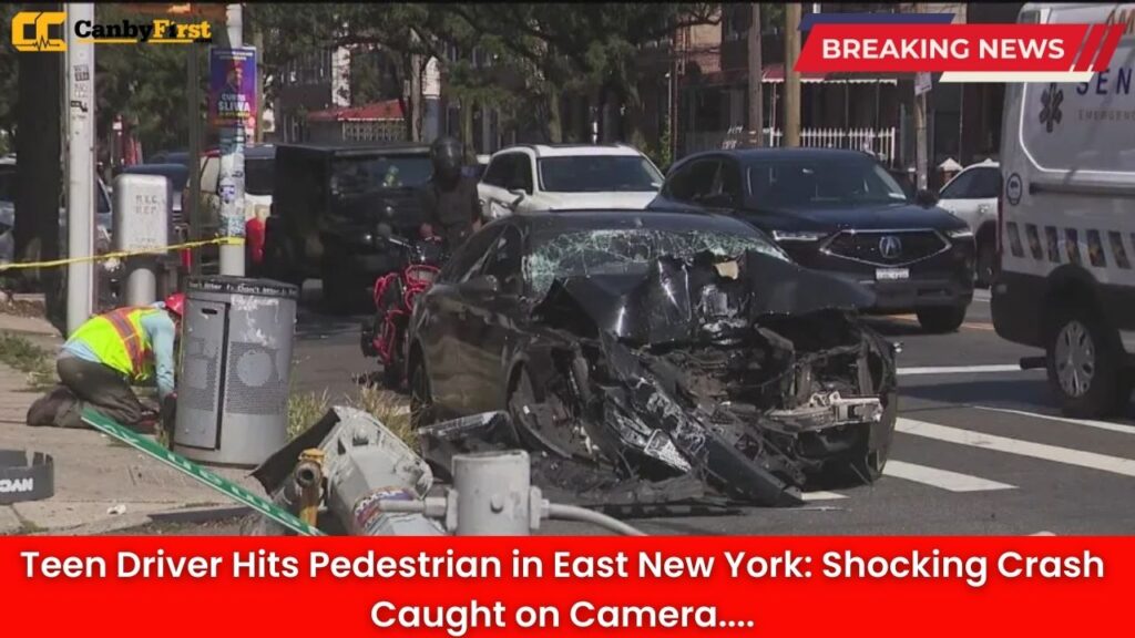 Teen Driver Hits Pedestrian in East New York: Shocking Crash Caught on Camera