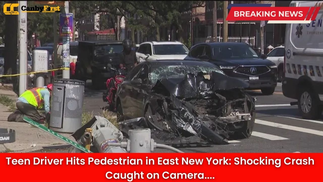 Teen Driver Hits Pedestrian in East New York: Shocking Crash Caught on Camera