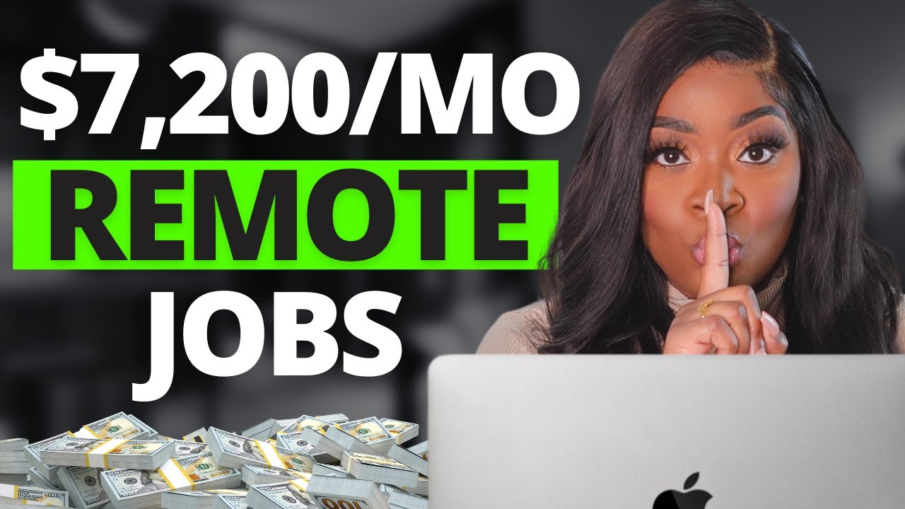 5 Remote Jobs That Pay $1,000 Weekly With No Degree