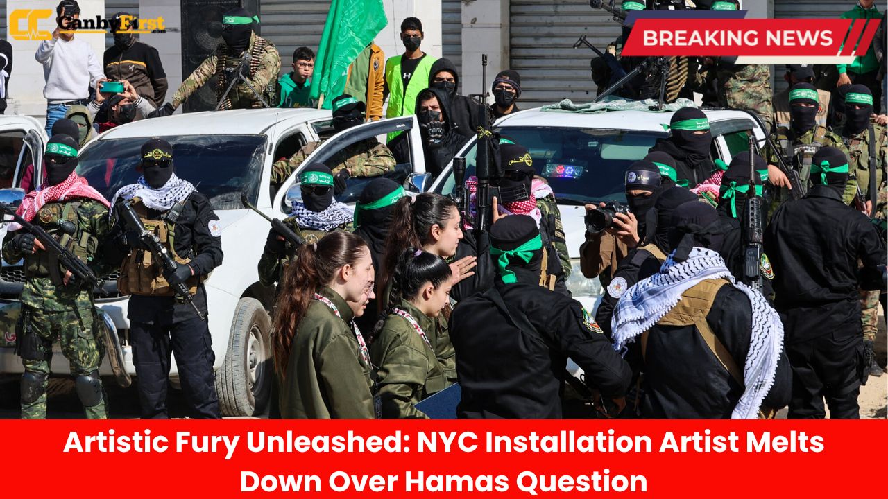 Artistic Fury Unleashed NYC Installation Artist Melts Down Over Hamas Question