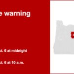 Central Oregon under a freeze warning Monday – temperatures at a low of 25