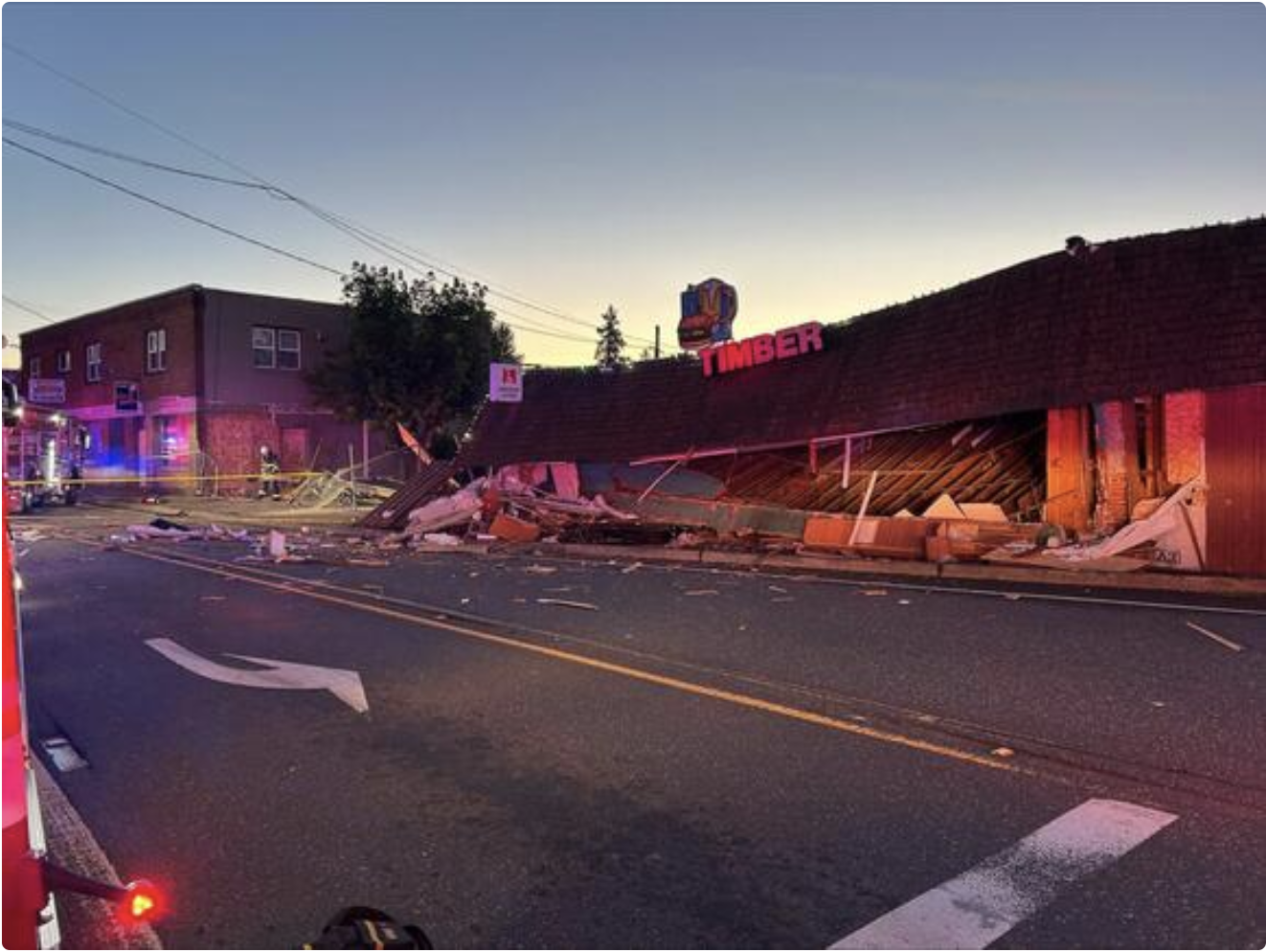 Driver Dies After Crashing Into Boring Restaurant, Causing Building Collapse
