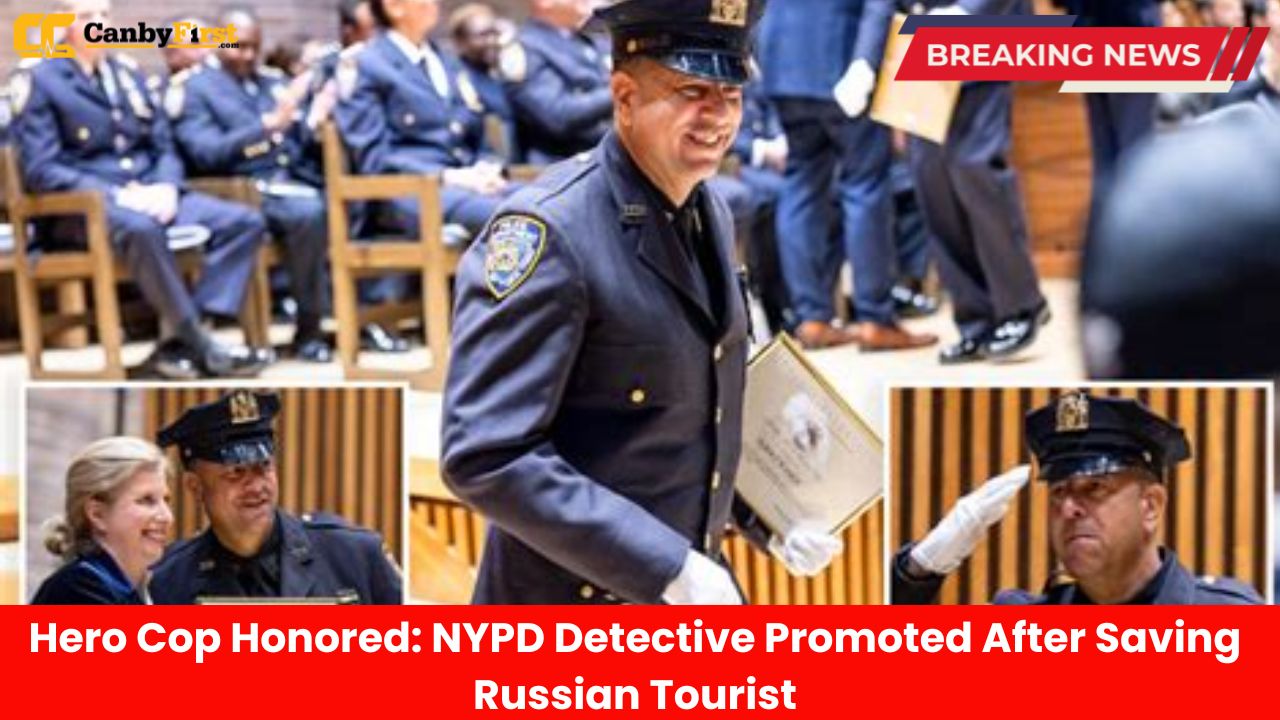 Hero Cop Honored NYPD Detective Promoted After Saving Russian Tourist