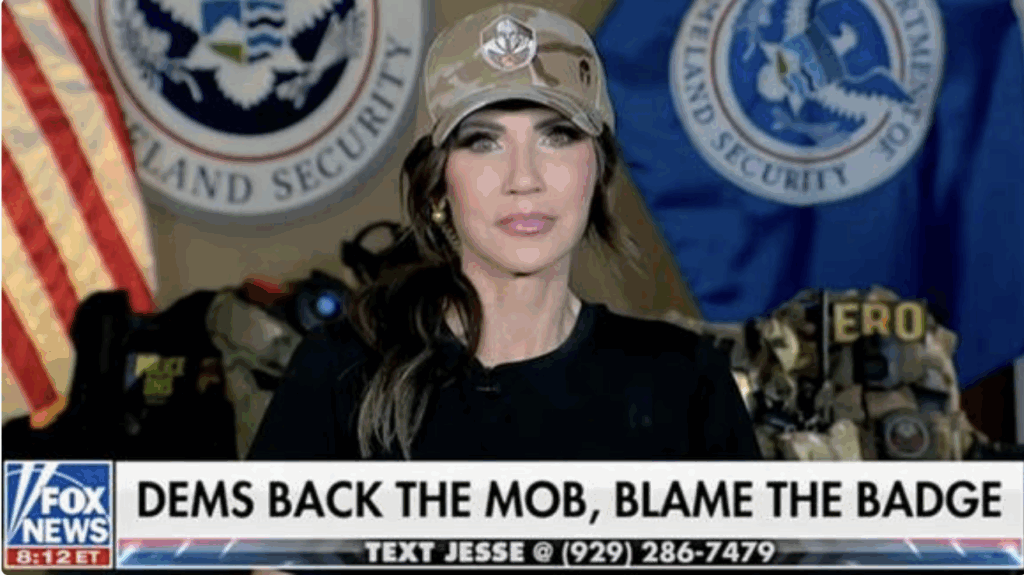 ICE Barbie Kristi Noem Threatens to Flood Portland with Federal Officers After Clash with Mayor