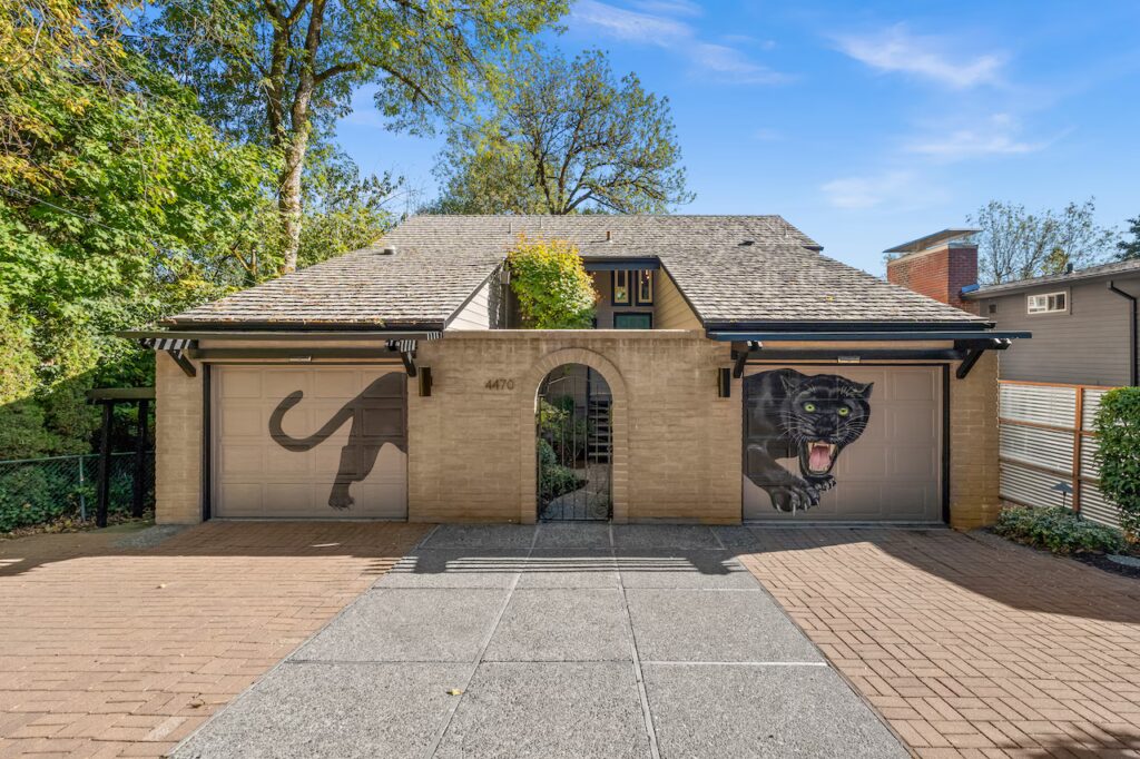 Lake Oswego Midcentury Home Featuring Iconic Panther Mural Hits the Market for $900K