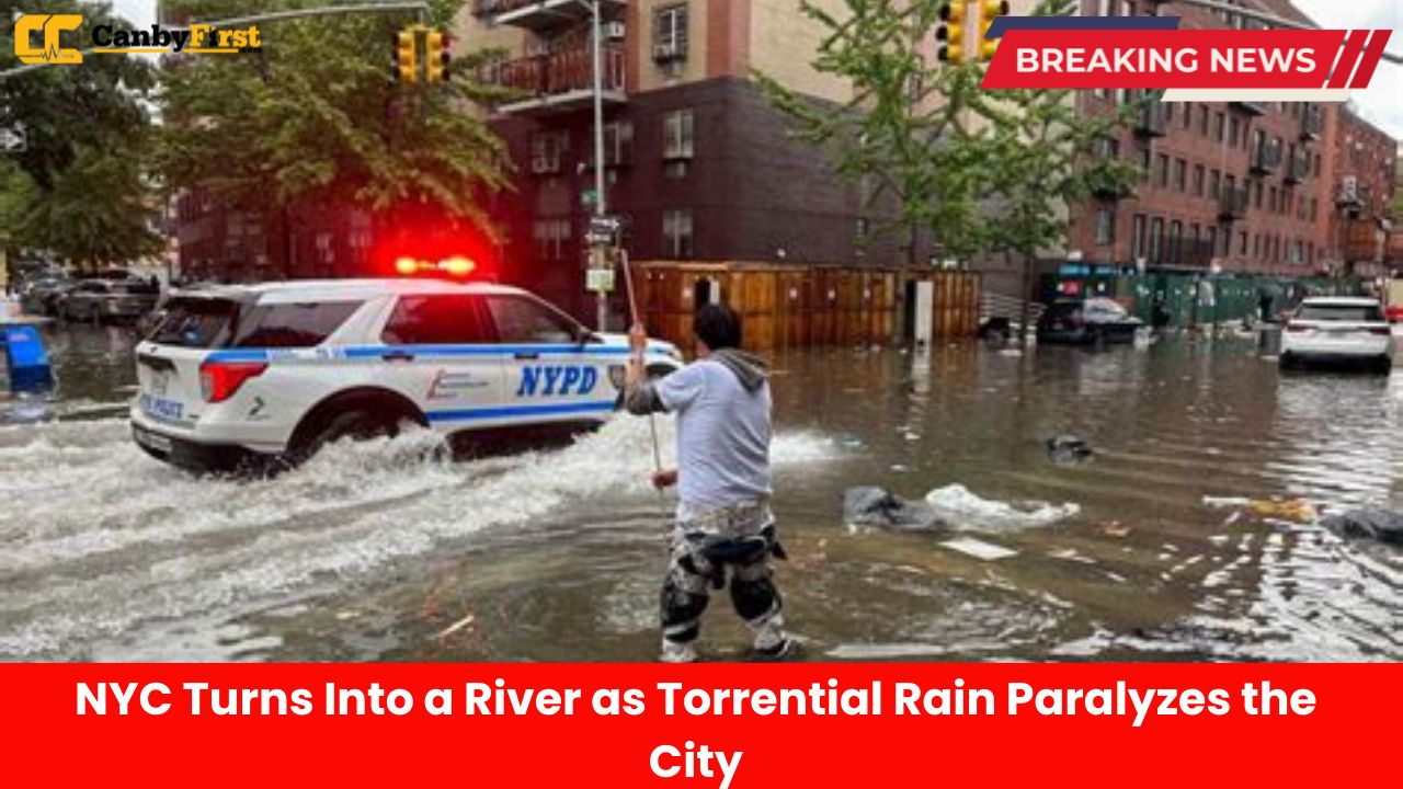 NYC Turns Into a River as Torrential Rain Paralyzes the City