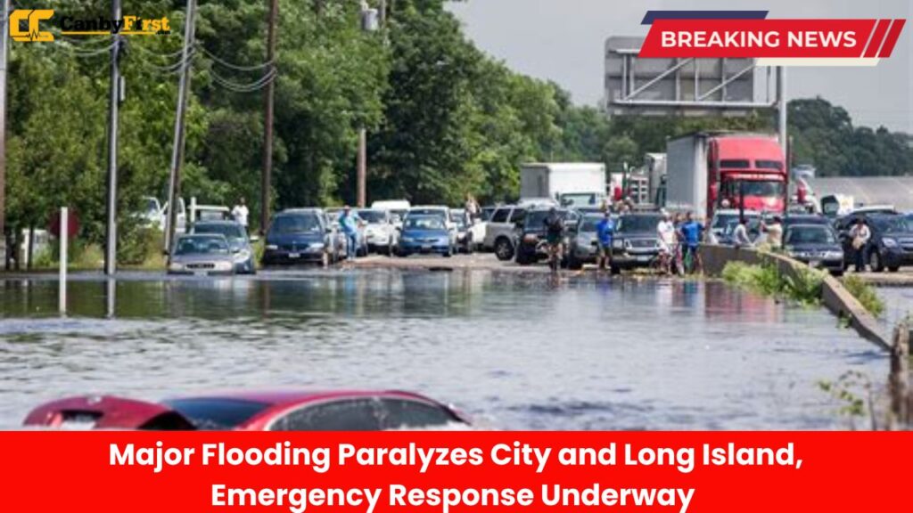 New York, US Major Flooding Paralyzes City and Long Island, Emergency Response Underway