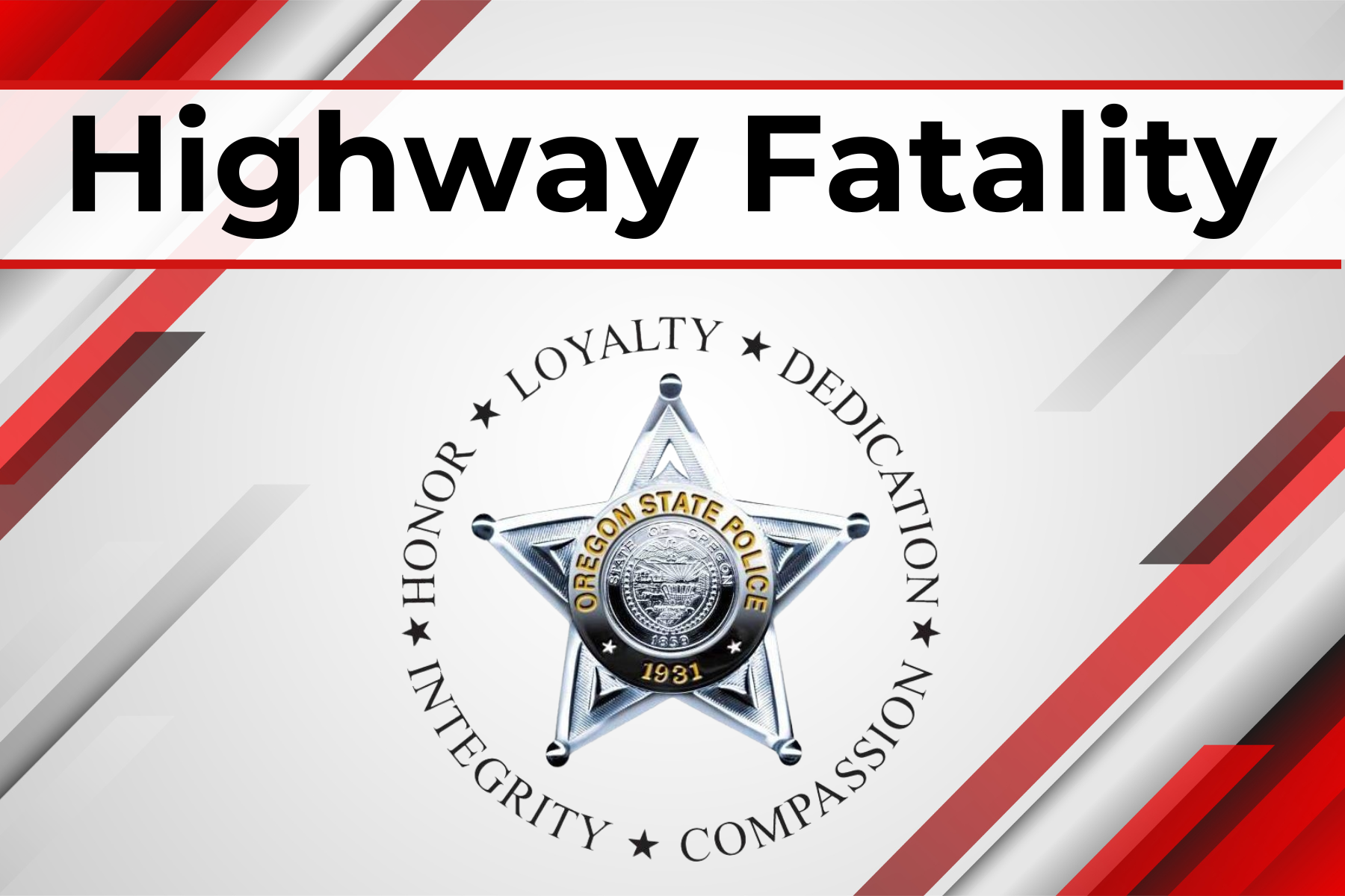 OSP Report: Wilsonville Man Killed in Single-Vehicle Crash on I-205 in Clackamas County