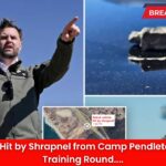 Patrol Car Hit by Shrapnel from Camp Pendleton Artillery Training Round