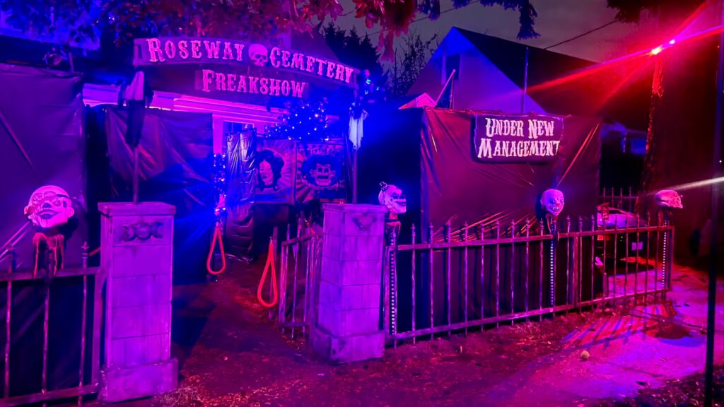 Portland Couple Transforms Neighborhood Into Spooky Halloween Spectacle to Bring Joy and Community Together