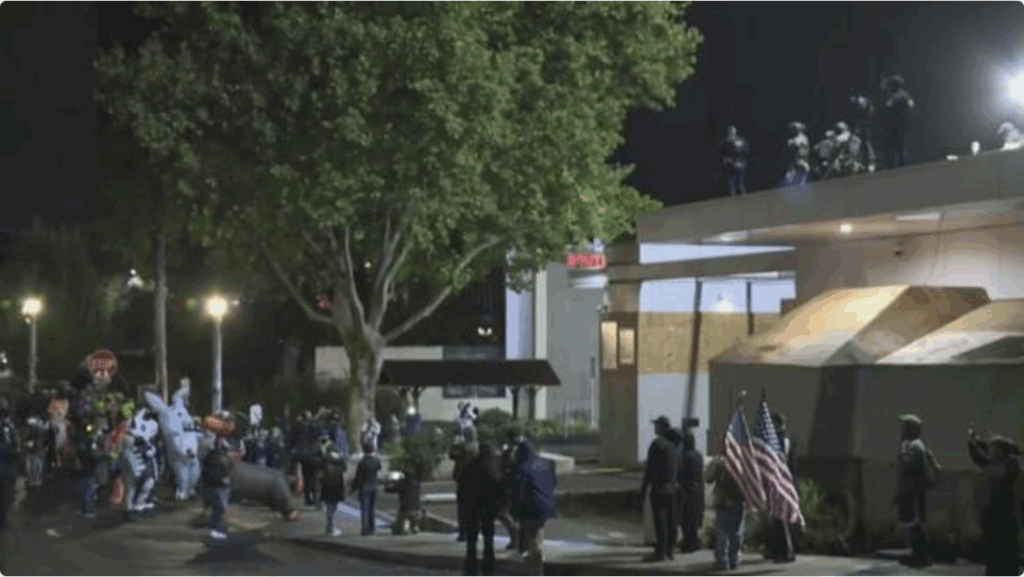 Two Men Arrested During Ongoing Protests Outside Portland ICE Building