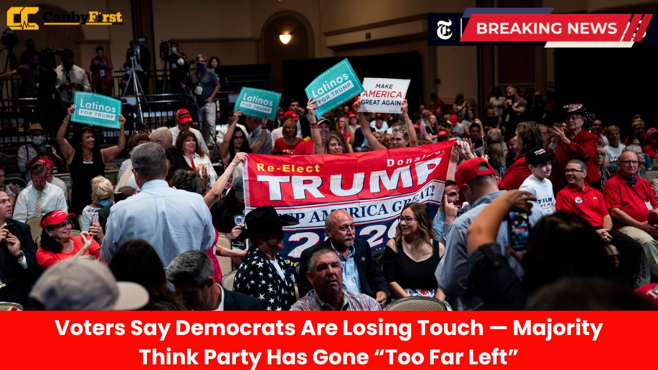 Voters Say Democrats Are Losing Touch — Majority Think Party Has Gone “Too Far Left”
