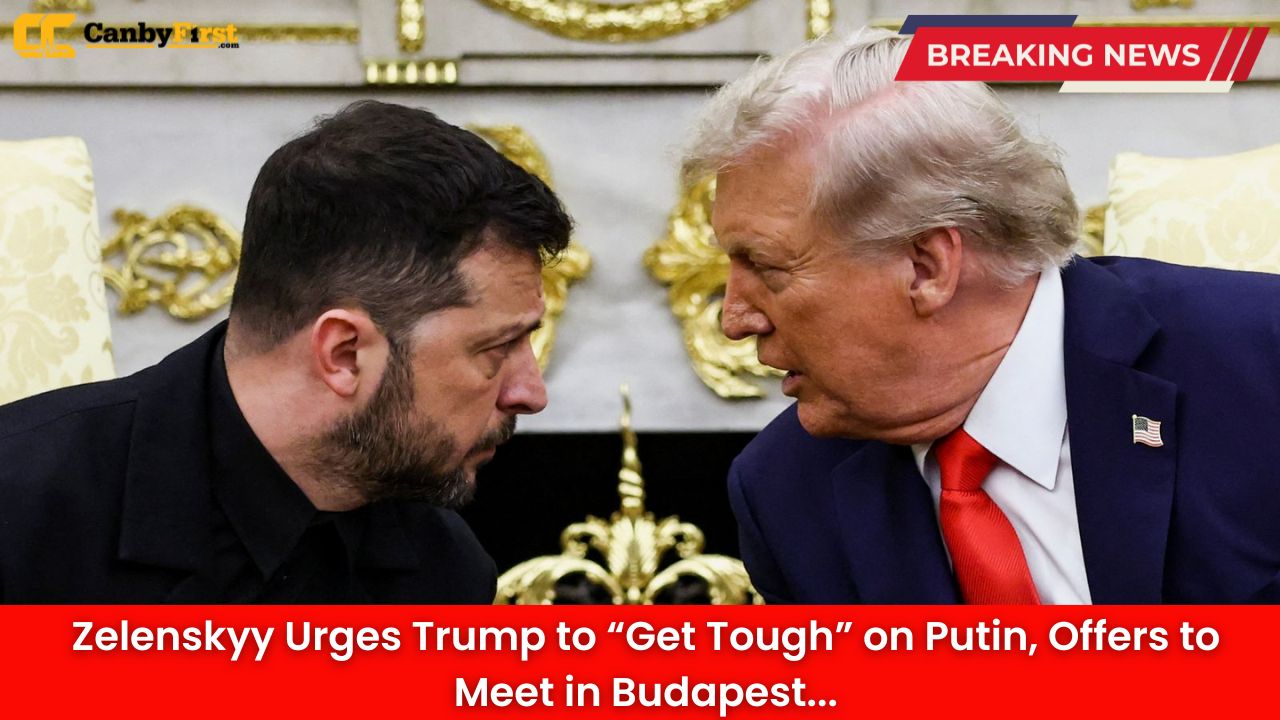 Zelenskyy Urges Trump to “Get Tough” on Putin, Offers to Meet in Budapest