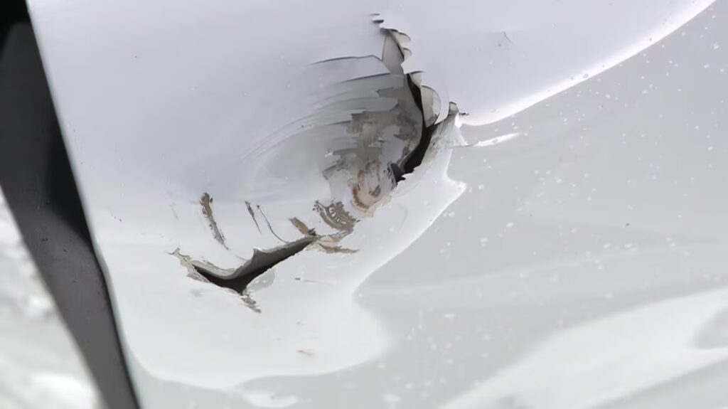 Concrete Falls from Portland Bridge, Damages Tesla — Driver Describes It as “a Bomb Dropping”
