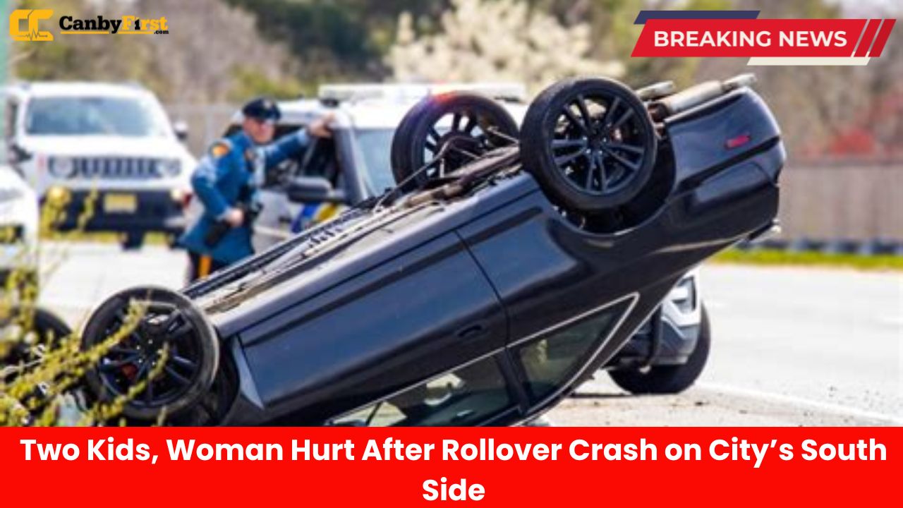 Two Kids, Woman Hurt After Rollover Crash on City’s South Side